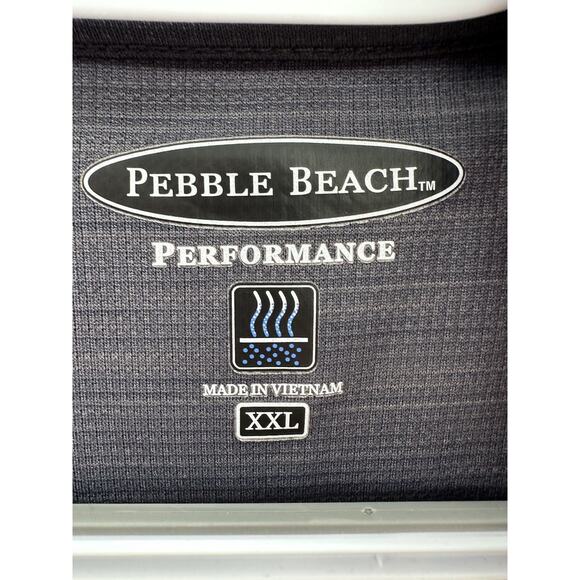 Mens Pebble Beach Performance Gray LifeMed Institute Short Sleeve Polo Shirt XXL - Picture 5 of 12